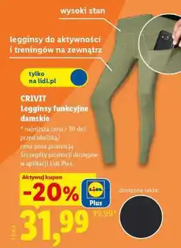 Lidl CRIVIT Legginsy funkcyjne damskie oferta