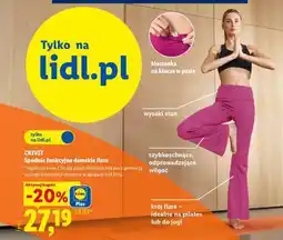 Lidl Crivit Spodnie funkcyjne damskie flare oferta