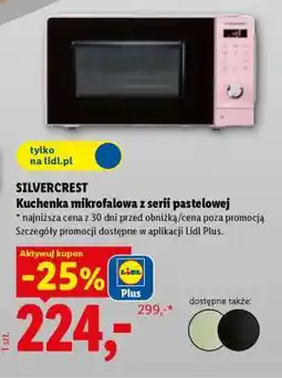 Lidl SILVERCREST Kuchenka mikrofalowa z serii pastelowej oferta