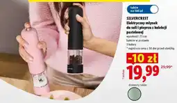 Lidl SILVERCREST Elektryczny młynek do soli i pieprzu z kolekcji pastelowej oferta