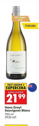 Biedronka HANS GREYL SAUVIGNON BLANC oferta