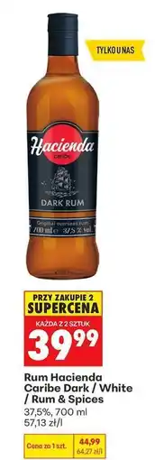 Biedronka Rum Hacienda Caribe Dark / White / Rum & Spices oferta