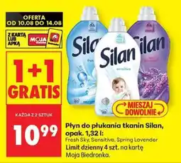 Biedronka Płyn do płukania tkanin Silan, opak. 1,32 l oferta