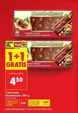 Biedronka CZEKOLADA NUSSBEISSER 100 G oferta