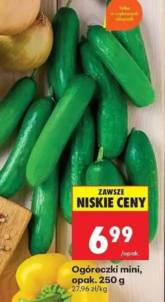 Biedronka Ogóreczki mini, opak. 250 g oferta