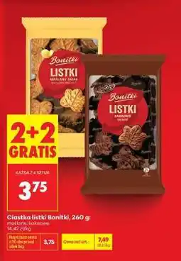 Biedronka Ciastka listki Bonitki, 260 g oferta