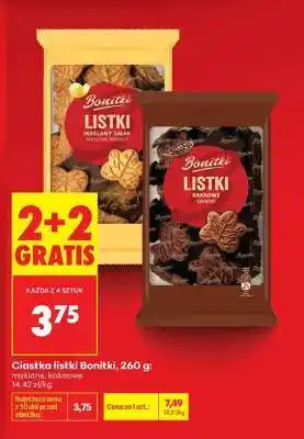 Biedronka Ciastka listki Bonitki, 260 g oferta