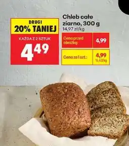 Biedronka Chleb cale ziarno 300 g oferta