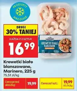 Biedronka Krewetki białe blanszowane Marinero , 225 g oferta