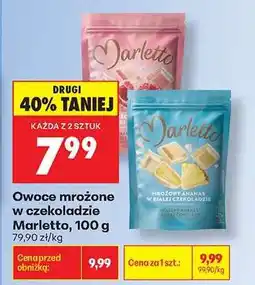 Biedronka Owoce mrożone w czekoladzie Marletto, 100 g oferta
