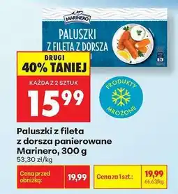 Biedronka Paluszki z fileta z dorsza panierowane Marinero , 300 g oferta