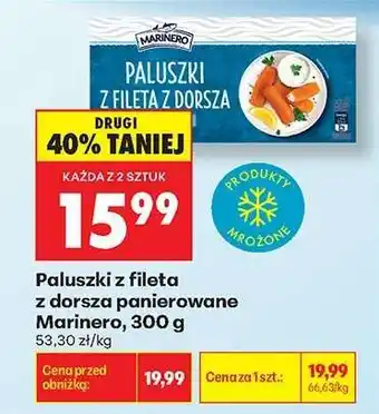 Biedronka Paluszki z fileta z dorsza panierowane Marinero , 300 g oferta