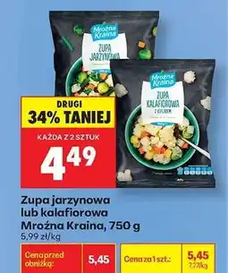 Biedronka Zupa jarzynowa lub kalafiorowa Mroźna Kraina , 750 g oferta