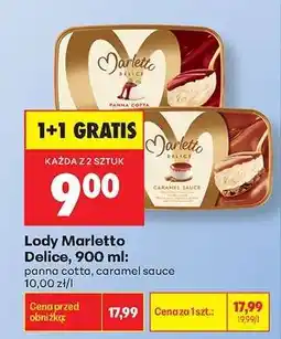 Biedronka Lody Marletto Delice, 900 ml oferta