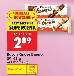 Biedronka Baton Kinder Bueno, 39/43 g oferta
