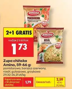 Biedronka Zupa chińska Amino, 59-66 g oferta