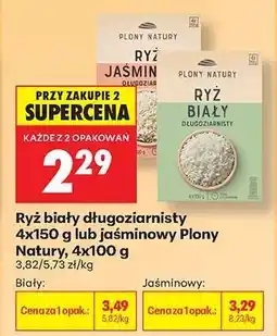 Biedronka Ryż biały długoziarnisty 4x150 g lub jaśminowy Plony Natury, 4x100 g oferta