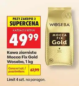 Biedronka Kawa ziarnista MOCCA FIX GOLD WOSEBA 1 kg oferta