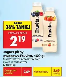 Biedronka Jogurt pitny owocowy Fruvita, 400 g oferta