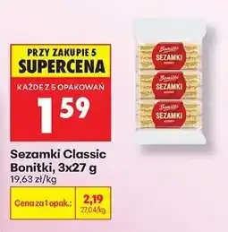 Biedronka Sezamki Classic Bonitki 3x27 g oferta