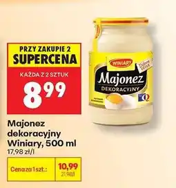 Biedronka Majonez dekoracyjny Winiary 500 ml oferta