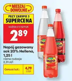 Biedronka Napój gazowany sok 20% Hellena, 1,25 l oferta