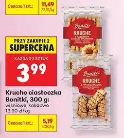 Biedronka Kruche ciasteczka Bonitki 300 g oferta