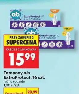 Biedronka Tampony o.b ExtraProtect, 16 szt oferta