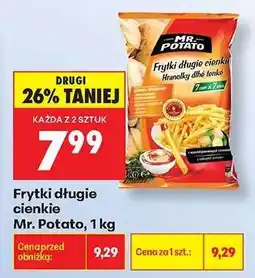 Biedronka Frytki długie cienkie Mr. Potato 1 kg oferta