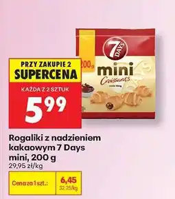 Biedronka Rogaliki z nadzieniem kakaowym 7 Days mini, 200 g oferta