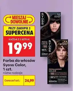 Biedronka Farba do włosów Syoss Color, 1 szt oferta