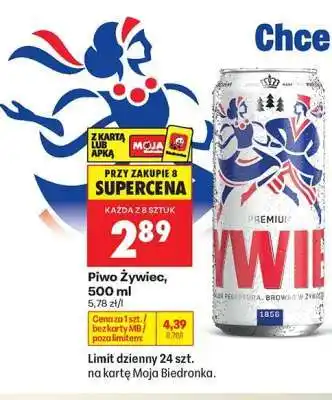 Biedronka piwo Żywiec 500 ml oferta