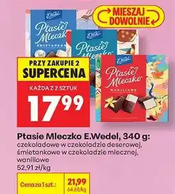Biedronka PTASIE MLECZKO E.WEDEL, 340 G oferta