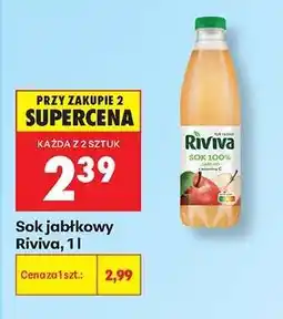 Biedronka Sok jabłkowy Riviva, 1l oferta