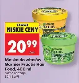 Biedronka Maska do włosów Garnier Fructis Hair Food, 400 ml oferta