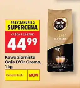 Biedronka Kawa ziarnista Cafe d'Or Crema, 1 kg oferta