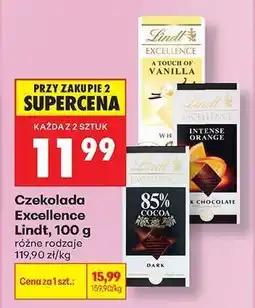 Biedronka Czekolada Excellence Lindt , 100 g oferta