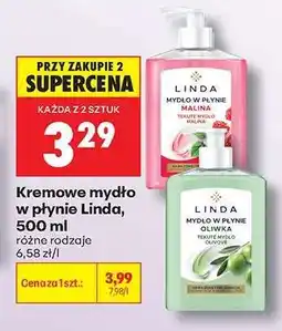 Biedronka Kremowe mydło w płynie Linda, 500 ml oferta
