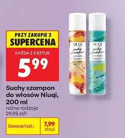Biedronka Suchy szampon do włosów Niuqi 200 ml oferta