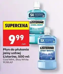 Biedronka Płyn do płukania jamy ustnej Listerine 500 ml oferta