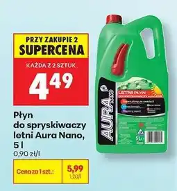 Biedronka Płyn do spryskiwaczy letni Aura Nano, 5 l oferta