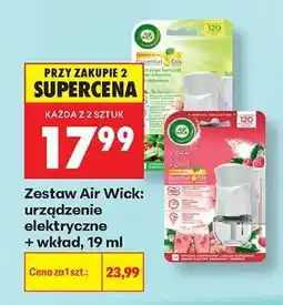 Biedronka Zestaw Air Wick: urządzenie elektryczne + wkład, 19 ml oferta