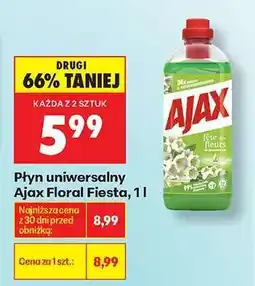 Biedronka Płyn uniwersalny Ajax Floral Fiesta, 1 l oferta
