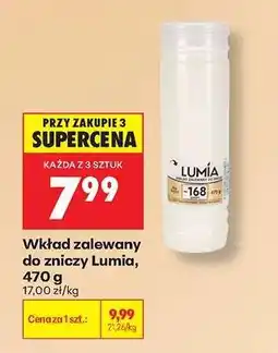 Biedronka Wkład zalewany do zniczy Lumia, 470 g oferta