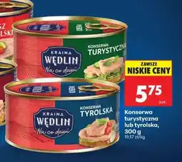 Biedronka Konserwa turystyczna lub tyrolska oferta