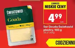 Biedronka Ser Gouda Światowid plastry, 150 g oferta