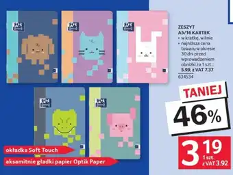 Selgros Zeszyt A5/16 kartek oferta