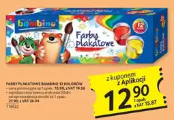 Selgros Farby Plakatowe Bambino 12 Kolorów oferta