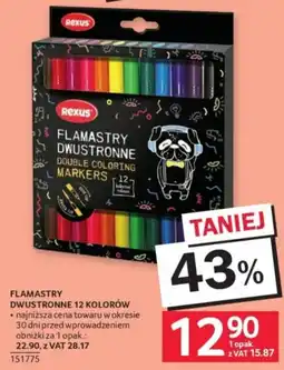 Selgros Flamastry Dwustronne Rexus oferta