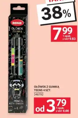 Selgros Rexus Ołówek z gumką Teens oferta